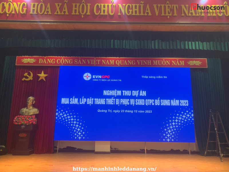 MÀN HÌNH LED P2.5 - CÔNG TY ĐIỆN LƯC QUẢNG TRỊ
